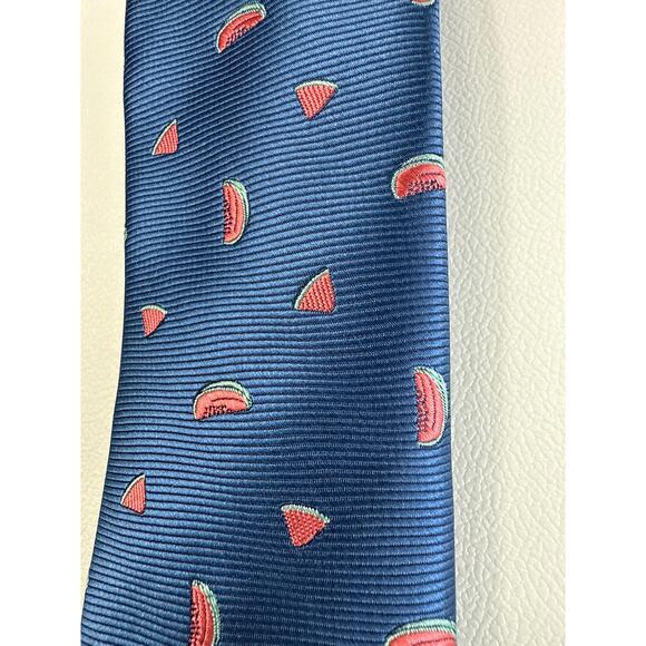 BARIII Navy Blue Pink Watermelon Slice Tie | NWT - Picture 1 of 6